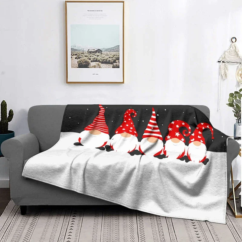 thumbnail image 1 of Decoración del hogar, manta de felpa para sofá, colcha, cama, mantas suaves y esponjosas, decoración a cuadros, moderna morandi, invierno, Feliz Navidad, 1 of 5