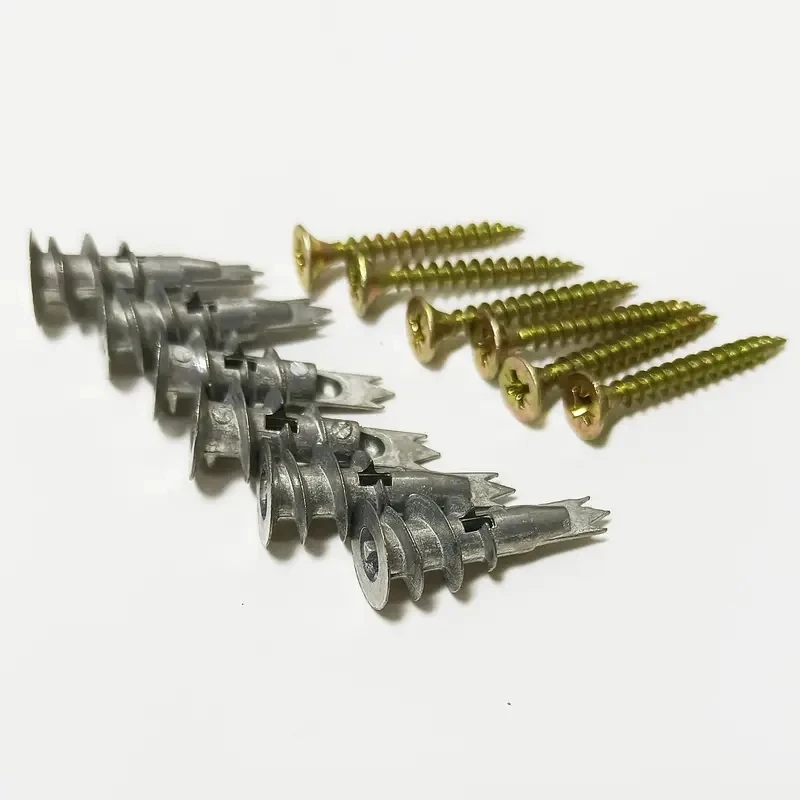 Plasterboard Drywall Anchor Hollow Wall Self-drilling Wall Plug with Tapping Screw Drywall Bolt 10Pcs drywall anchor kit drywall anchor hollow wall anchor set