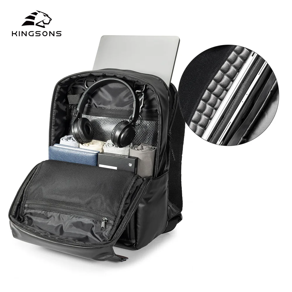 Waterproof Black Sports Backpack For Men Laptop College