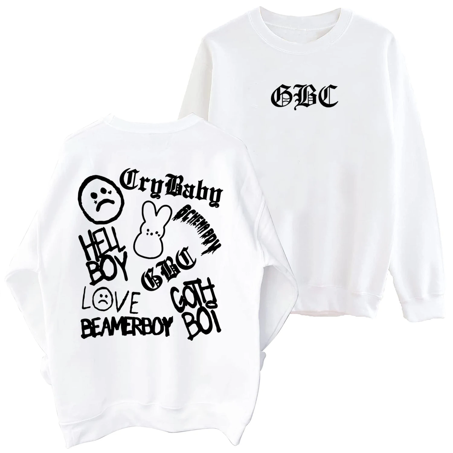 Felpa Con Cappuccio Girocollo Gbc Lil Peep Crybaby Felpa Lil Peep Merch Lil Peep Fan Gift Felpa Oversize Pullover Top