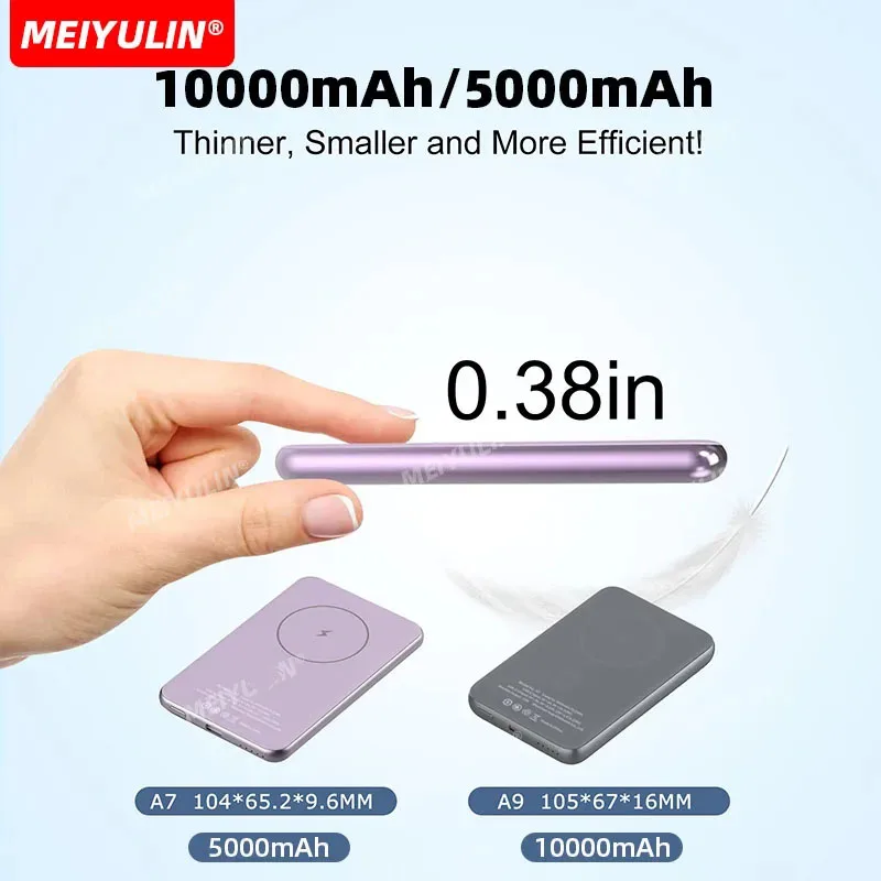 10000mAh Slim Magnetic Wireless Power Bank