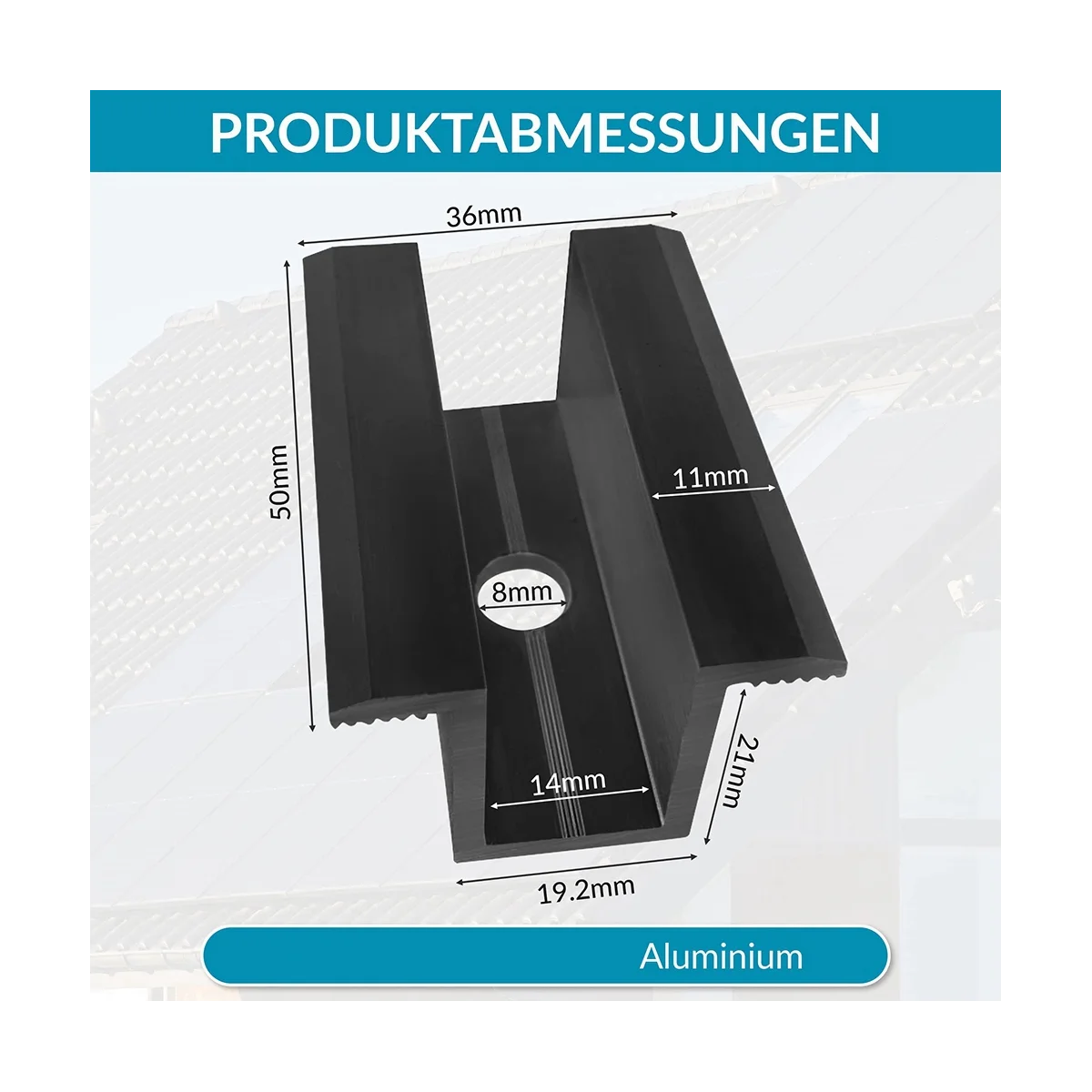 Centre Clamp PV Solar Panels for All Frame Heights Solar Panels Bracket for Panels Roof 10 solar panel clamps solar panel brackets