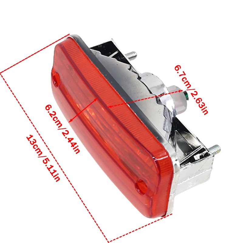 Faro Anteriore e Posteriore a LED Fol per Bici da Spiaggia, ATV, Moto Fuoristrada, Kart - immagine 2