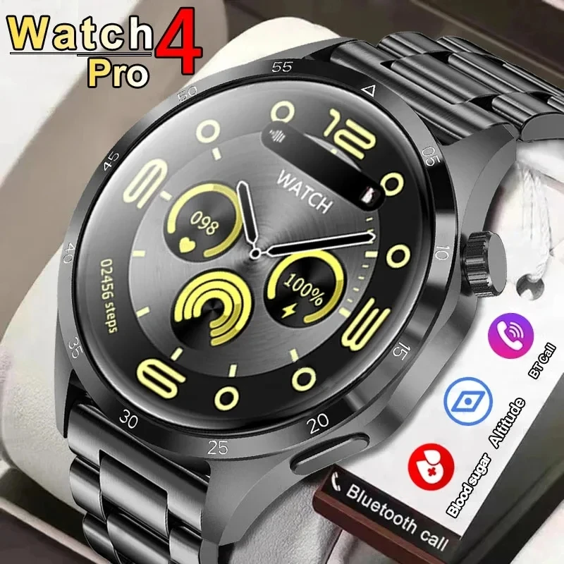Per Huawei Xiaomi Gt4 Pro Smartwatch Men 360*360 Hd Screen Monitoraggio Della Salute Chiamata Bluetooth Assistente Vocale Smartwatch Sportivo