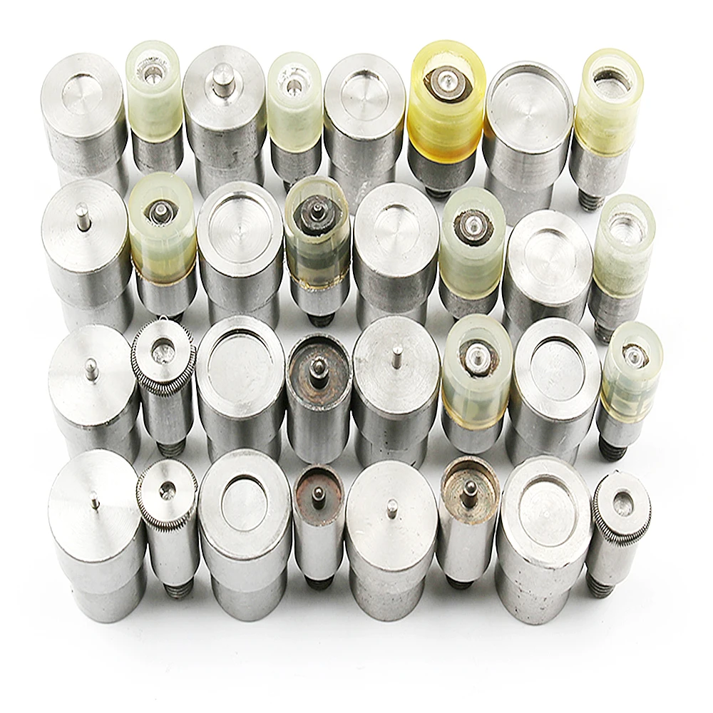 Hand Press with Button Dies Kit for Snap Fasteners Jeans/Magnetic Buttons Leathercraft Clothing Bags Jeans Sewing Accessories 6