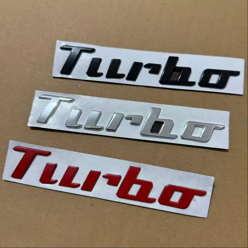 1X 신형 메탈 자동차 배지 터보 트렁크 엠블럼 스티커 데칼 장식 비틀 터보차저 부스트 로딩 부스팅