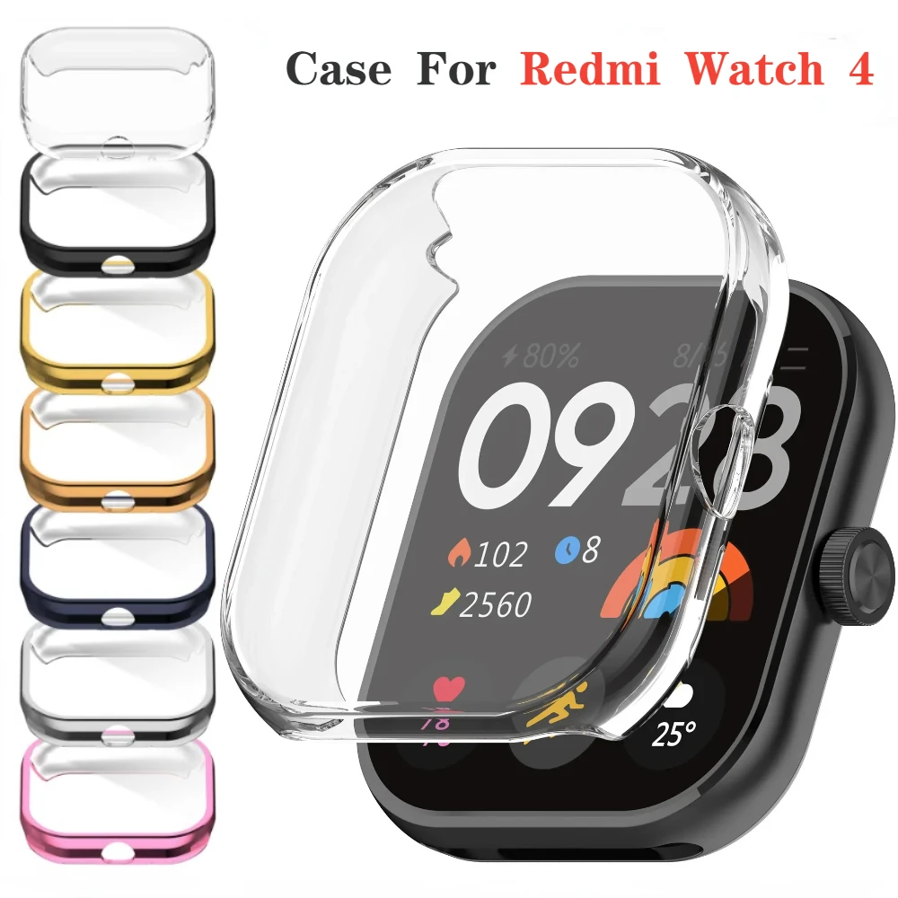 

For Xiaomi Redmi Watch 4 Anti Drop and Anti Scratch Protective TPU Soft Case For Redmi Watch 4 Sports Bracelet Shell Accessories