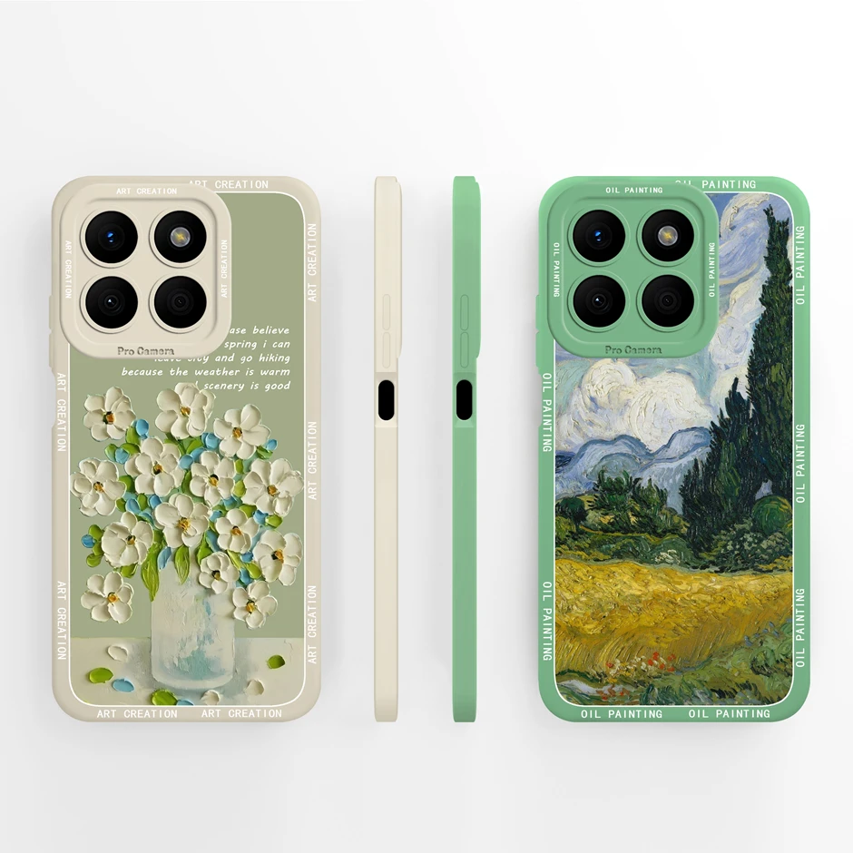 Elegant Floral Silicone Phone Case - Soft and Durable Cover with Advanced Design
