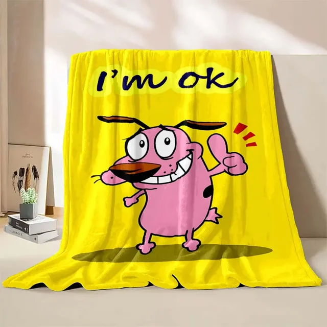 6 Sizes C-Courage The Cowardly Dog Printed Blanket Warm Soft and Comfortable Home Travel Blanket Sofa Bedding Cover Blanket Gift 6 Sizes C-Courage The Cowardly Dog Printed Blanket Warm Soft and Comfortable Home Travel Blanket Sofa Bedding Cover Blanket Gift