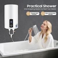 Chauffe-eau électrique 30L avec affichage numérique, chauffage rapide 2000W avec pomme de douche et robinet à montage Vertical pour salle de bain RV 3