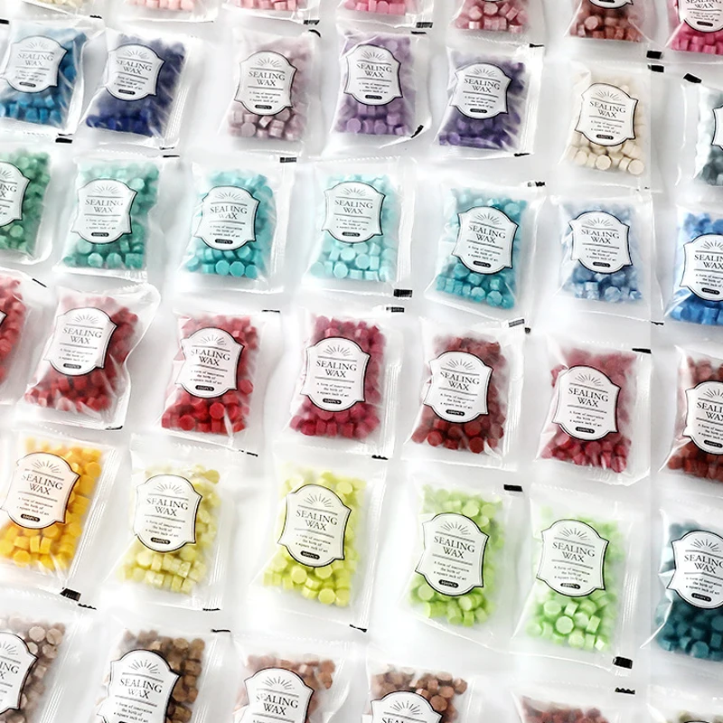 44 Colors Sealing Wax Beads for Envelope Postcard Stamp Wax Seal Wedding Invitation Decorative Packaging Craft Scrapbook