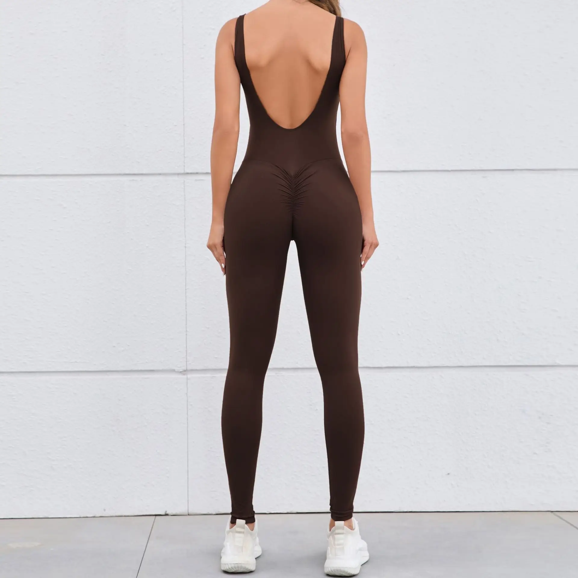Women Gym Set Sports One Piece Suit Training Yoga Clothes Fitness Rompers Stretch Sports Jumpsuit Workout Bodysuits