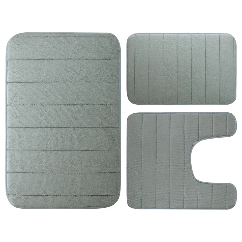 Extra Soft Memory Foam Bath Mats Set