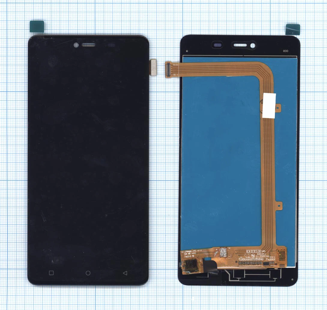 Display (screen) complete with touchscreen for Highscreen power rage Black | Мобильные телефоны и аксессуары