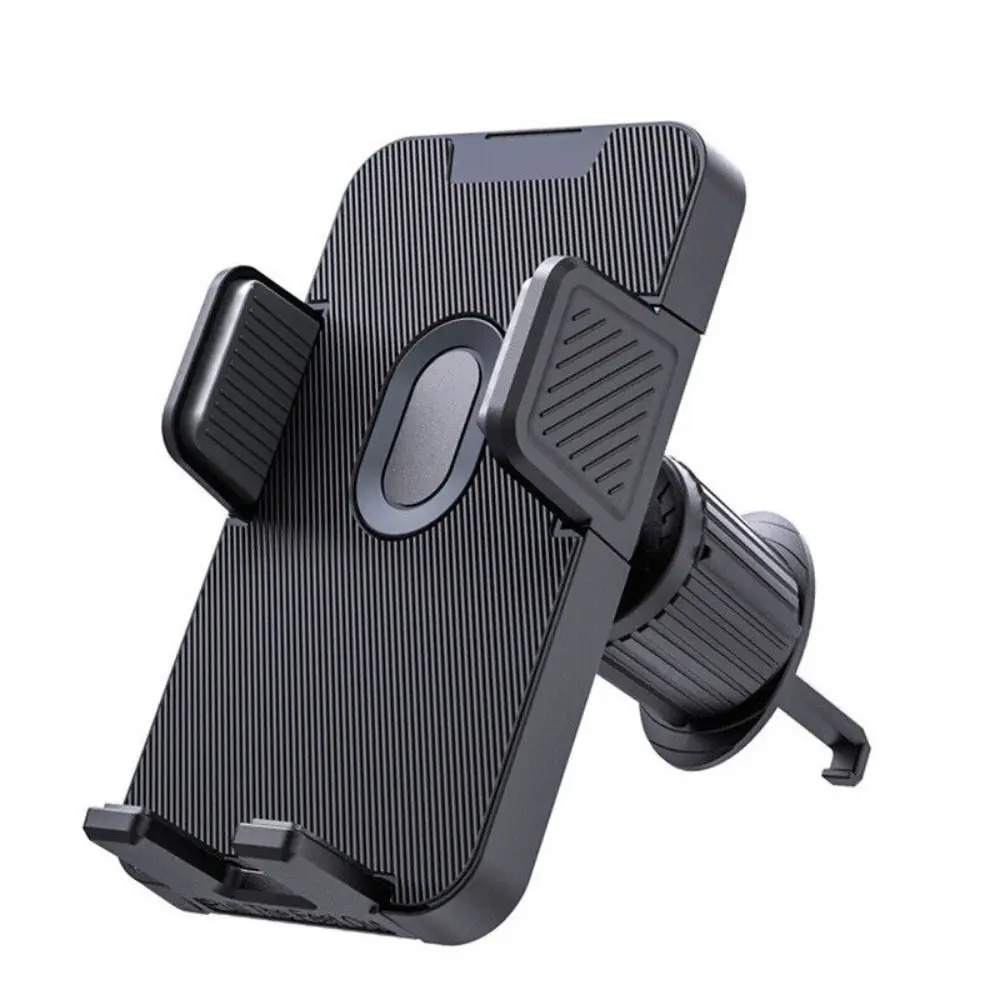 

Black Vent Hook Clip Silica Gel Stable Car Phone Holder Car Navigation System Holder 360 Degree Rotation Phone Holder
