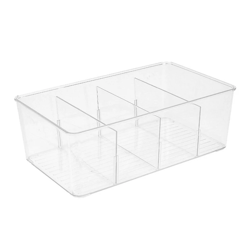 Tea Bag Storage Box Office Multifunctional Storage Box with Lid Acrylic Organizer Coffee Bag Compartment Box 6