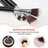 Makeup Brushes and Sponges Set, Soft Fluffy Makeup Brushes Set Eye Shadow Foundation Cosmetic Powder Blush Blending Beauty Tool