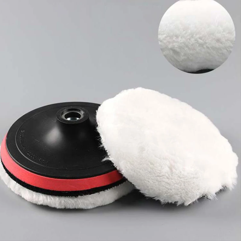 Car Polishing Pad 5PCS 3/4/5/6/7 inch Polishing Kit Waxing Sponge Disk Wool Wheel Auto Paint Care Polisher Pads Car Gadget