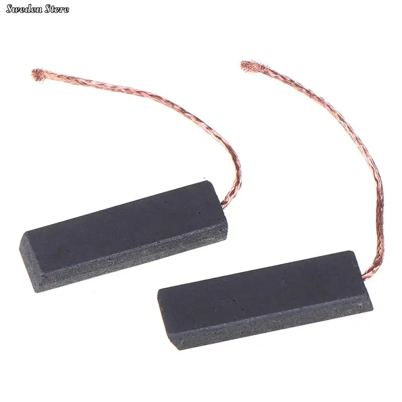 2PCS 5*13.5*40mm Black Carbon Brush Motor With 70mm Length Lead For Washing Machine