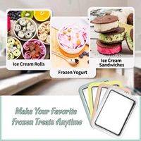Multifunctional Rolled Ice Cream Maker Cold Sweet Fried Ice Pan DIY Household Frozen Yogurt Maker for Homemade Stir Fry Ice Tray 3