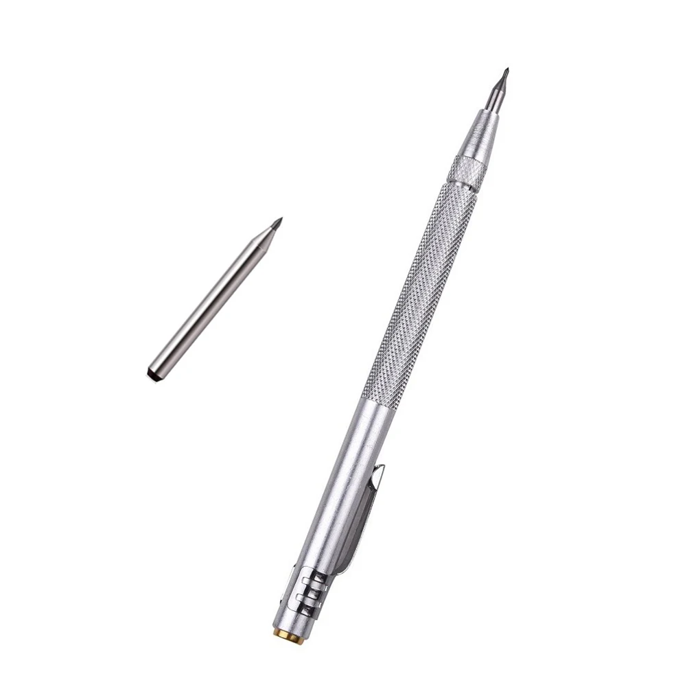 

Tungsten Carbide Tip Scriber Marking Etching Pen Tip Steel Scriber Marker Double Metal Wood Carving Scribing Marker Tools