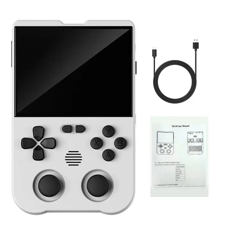 

Портативная игровая консоль Mini Plus в стиле ретро, с экраном 3,5 дюйма, подарок для детей, эмулятор классической игровой системы Linux
