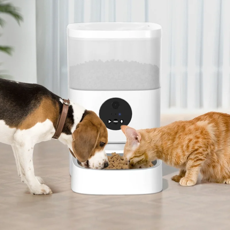 

4L Automatic Pet Feeder Wifi Smart APP Control Video Interaction Timed and Quantitative Dog and Cat Feeder Feeding Machine