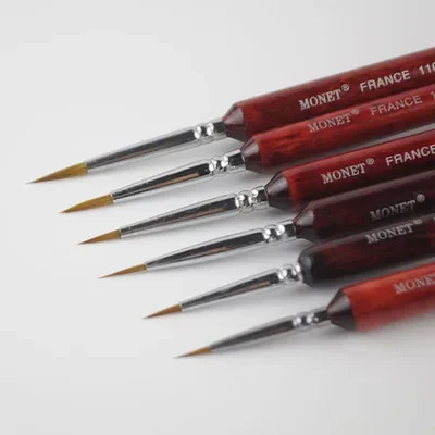 Model DIY Pen Pointed Painting Brush Outline Pen Combo For Assembly Model Building Military Tool Model Tools 6pieces /lot 000#~3#