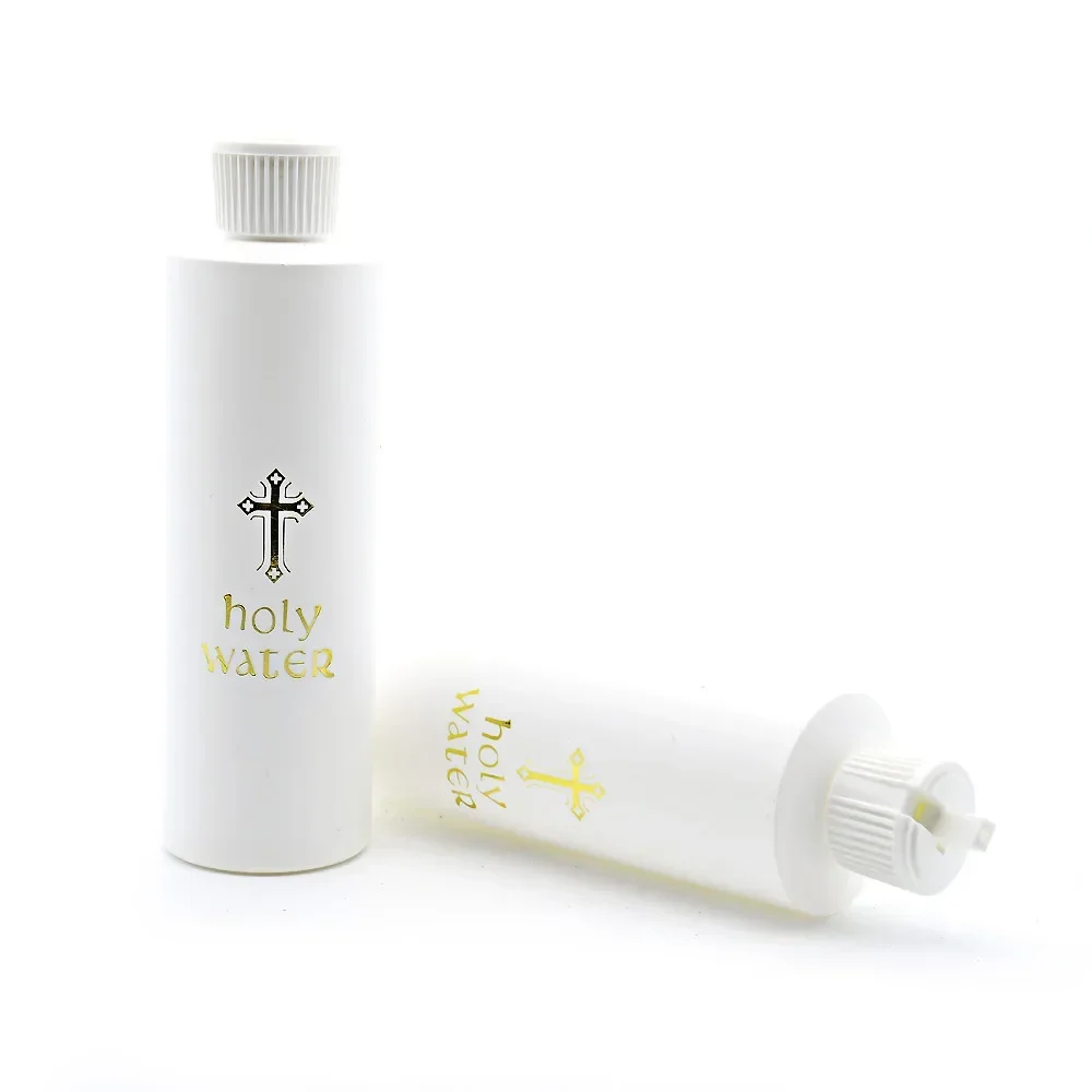 2Pcs Catholic Bottle Empty Holy Water Bottles Catholic Christian Holy Water Bottle for Cross Holds Lourdes