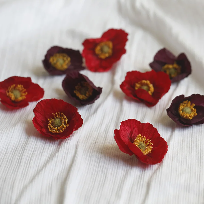 Description Picture 5 of item10pcs 5cm/6cm Silk Artificial Poppy Flower Heads For Wedding Party Home Decoration DIY Accessories Fake Flowers Craft