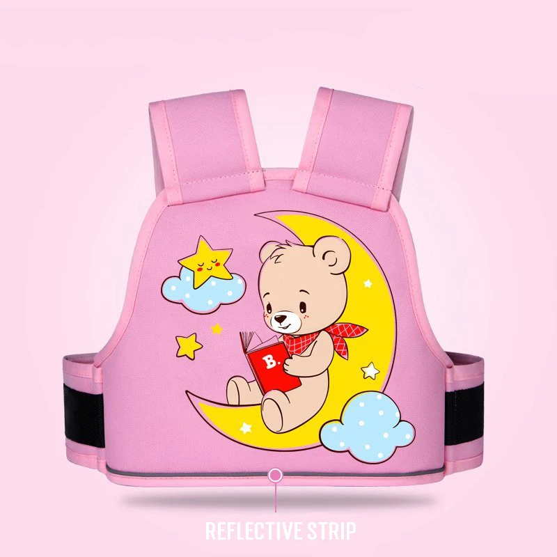 Reflective vest Child Motorcycle back seat belt motorbike Reflect protection hold Safety Belt Electric Kids Riding Vehicle Safe Strap Vest