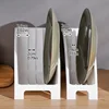 1pc Dish Storage Rack, Kitchen Dish Drain Rack, Plate Storage And Finishing Rack, Tableware Dinner Plate Rack 4