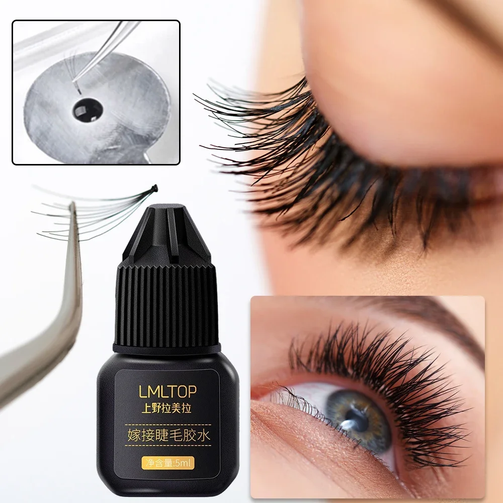 S16bedc48267e4f21bcf774ec19e3aa1aq Quick Drying Eyelashes Extension Glue Waterproof Long Lasting No Irritant Black Adhesive Glue Lashes Professional Makeup Tools