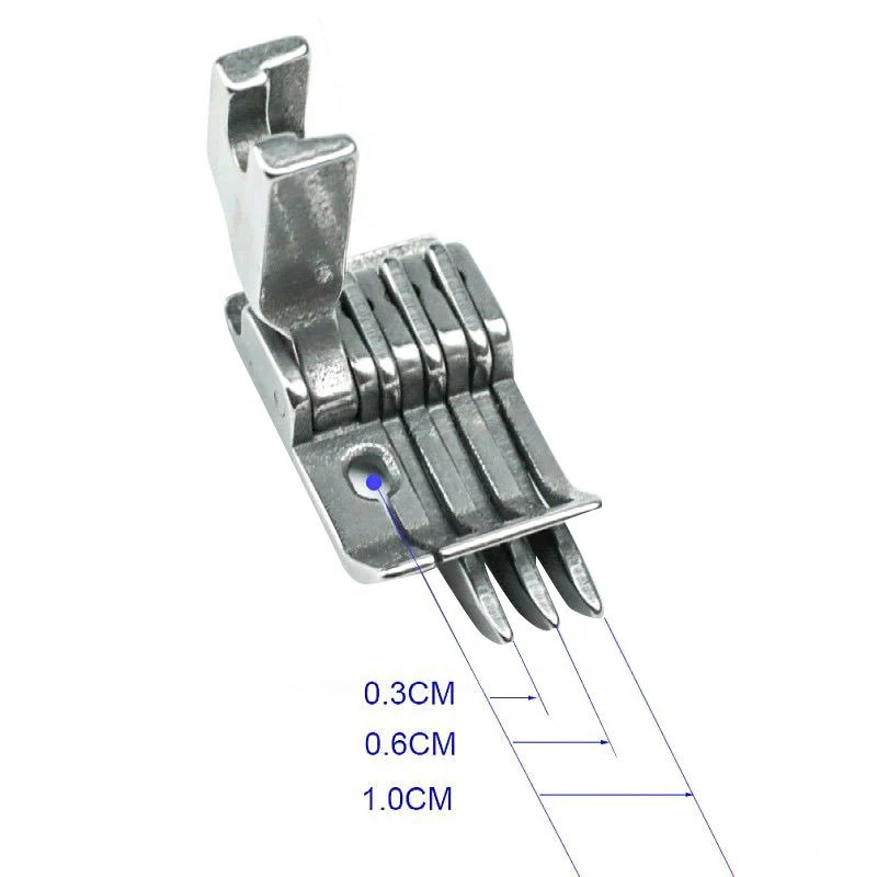 SP-18 Right Three Edge Guide Presser Foot For Industrial Single Needle Straight Lockstitch Sewing Machine Parts 0.3 0.6 1.0 2