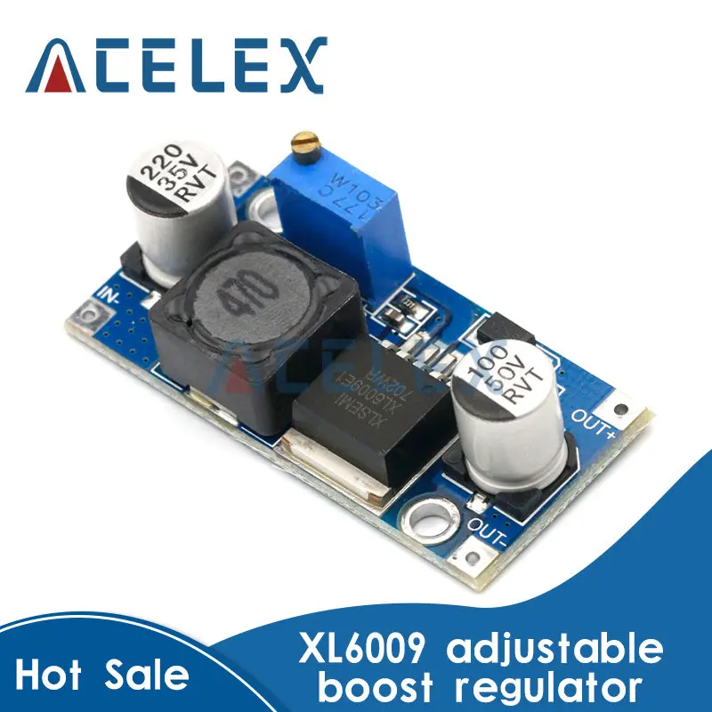 XL6009 DC DC Booster module Power supply module output is adjustable