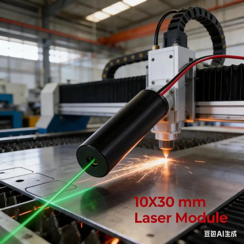 450nm 블루 레이저 다이오드 모듈 10x30mm 미니 사이즈 초점 조절 가능 도트 레이저 헤드 산업용 정렬 TTL PWM DC 드라이버 (CNC 조각기용)