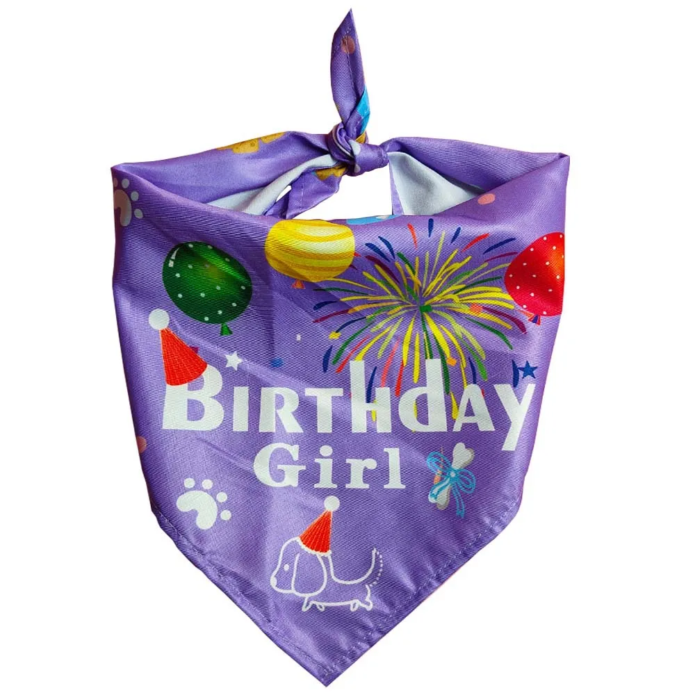 Sucado Hunde-Geburtstagsbandana, Happy Birthday Hunde-Halstuch für Jungen und Mädchen, Haustier-Geburtstagsparty-Kostüm-Accessoires – Detail 20