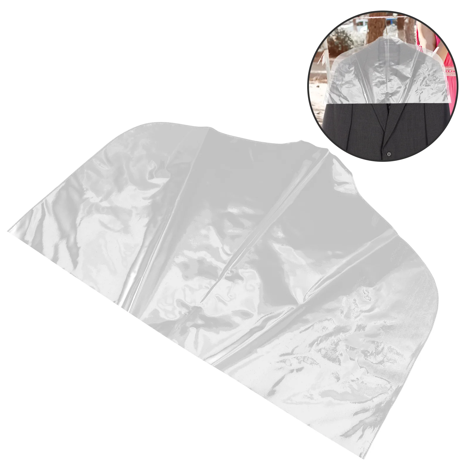 

Home Hanging Garment Bag Clothes Protectors for Storage Bags Covers Protective Dust Coat Hanger