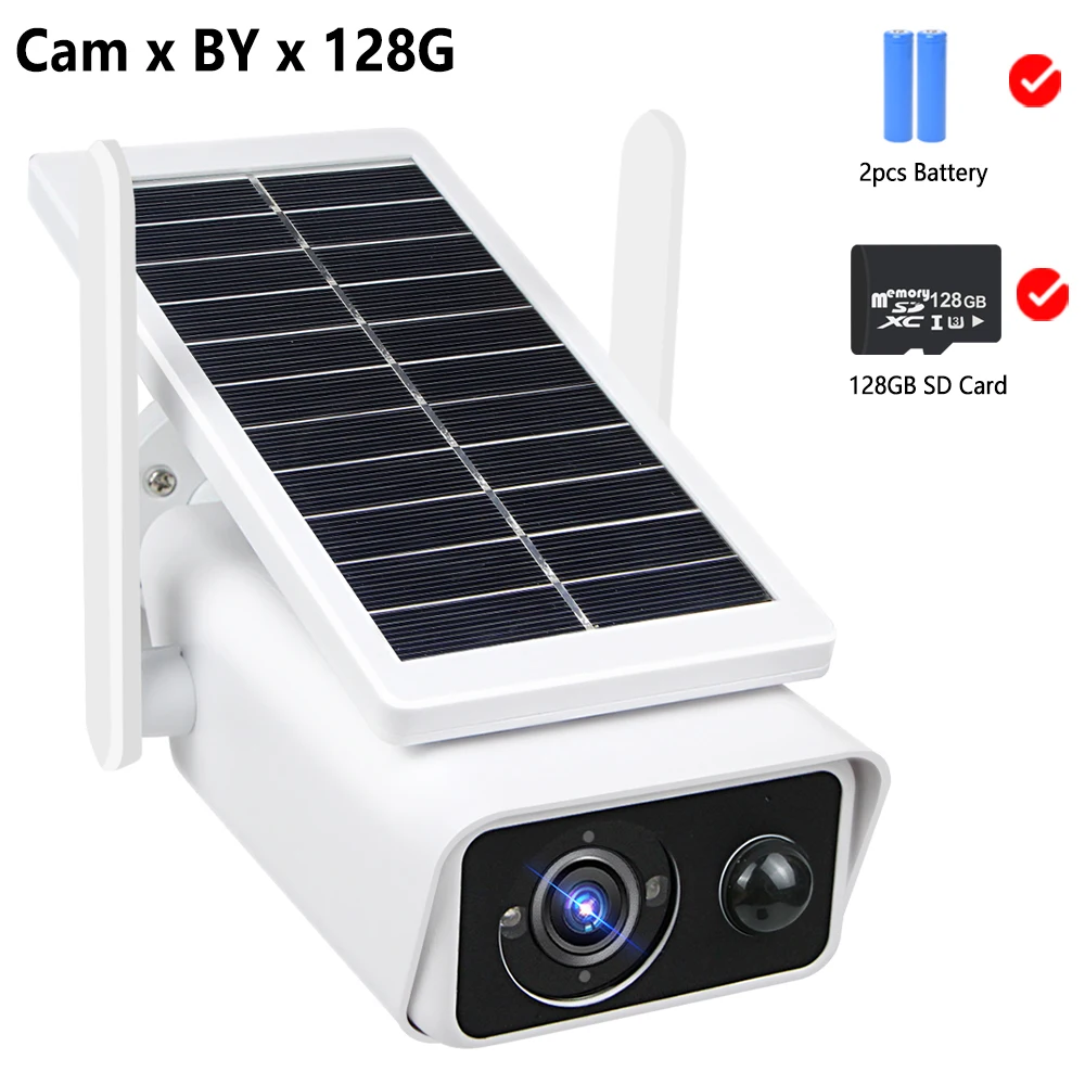 outdoor wireless security camera system 3MP HD WiFi Camera Outdoor Solar Panel Wireless Security Camera Battery Powered PIR Motion IP66 CCTV Surveillance Camera iCSee house cameras Surveillance Items