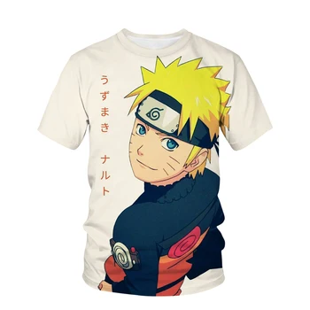 Naruto Boys Girl T-shirt Pain Sasuke Men's T-shirt 3D Print Akatsuki Short Sleeve Kakashi Men's T-shirt Oversized Men's Clothing