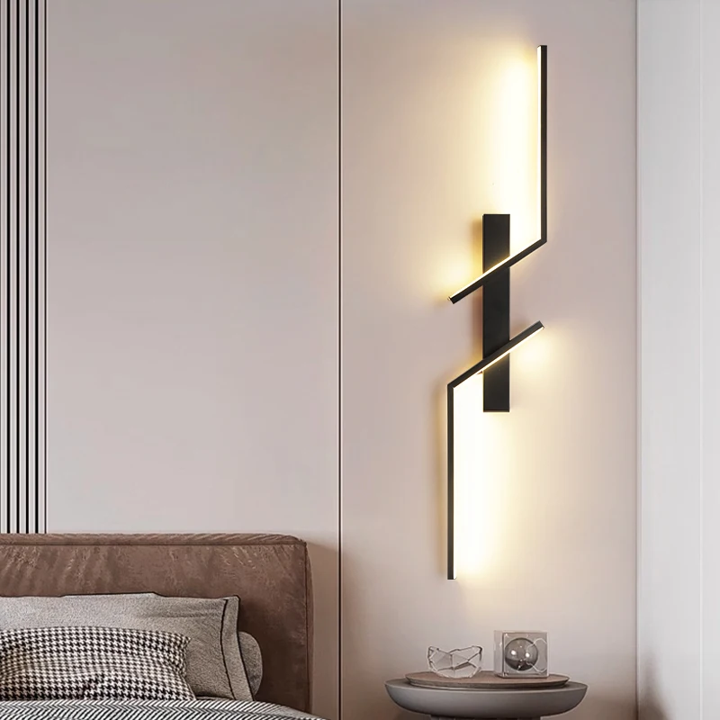LED Wall Lamp Wall Light Long Bar Scone Home Decor Living Room Bedroom Minimalist Bedside Background Interior Lighting
