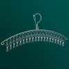 1Pcs Stainless Steel Balcony Clothes Hanger Windproof Drying Rack Sock Laundry Airer Hanger Space Saving No Deformation Holder 4