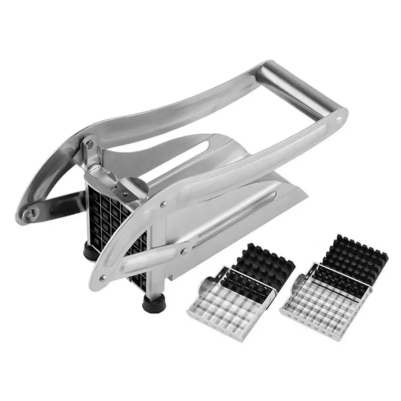 

French Fries Cutter Universal Household Stainless Steel Vegetables Slicer Durable Multi Function Handheld Onion Fruits Chopper