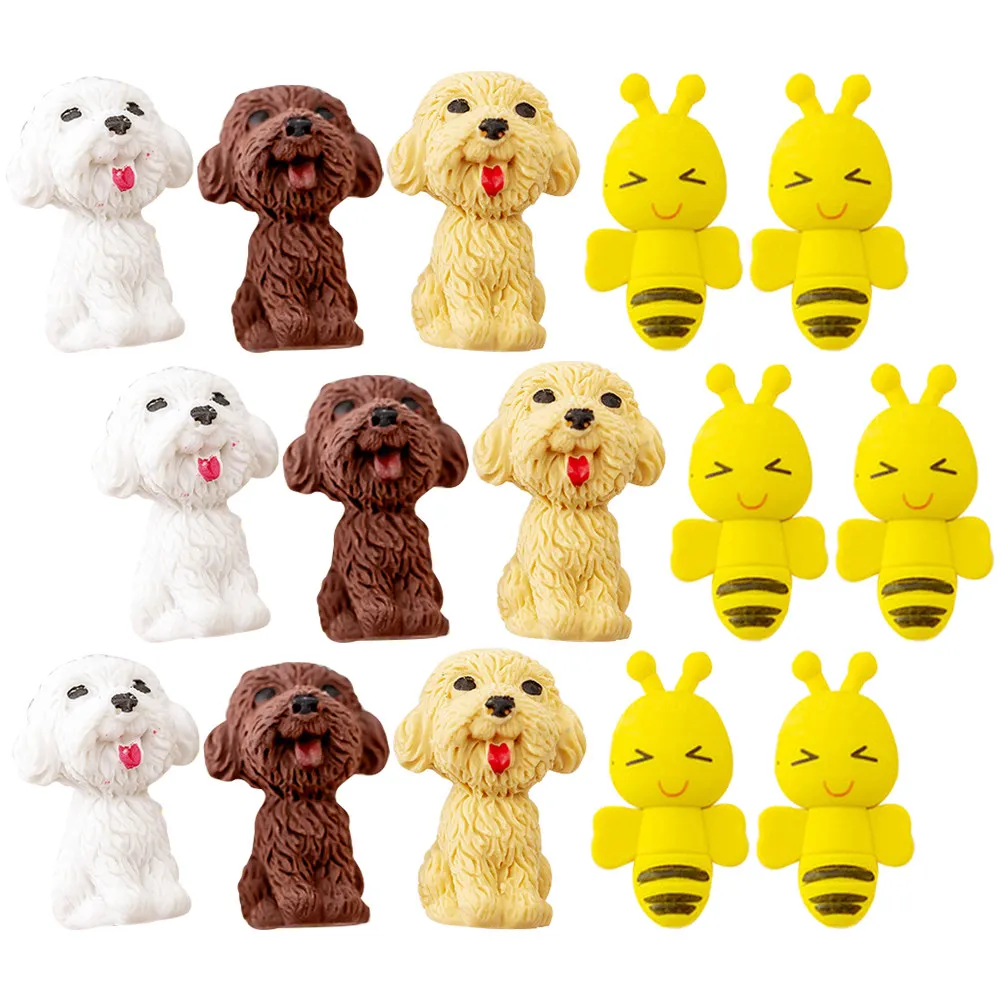 20Pcs 동물 지우개 휴대용 다기능 미니 연필 지우개 학교 어린이 용품 창의적 내마모성 컴팩트 디자인