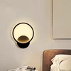 Modern LED Wall Lamp Round Light Aluminium Home Decor For Bedside Living Room Hallway Study Starway Wall Sconce Lighting Fixture 4