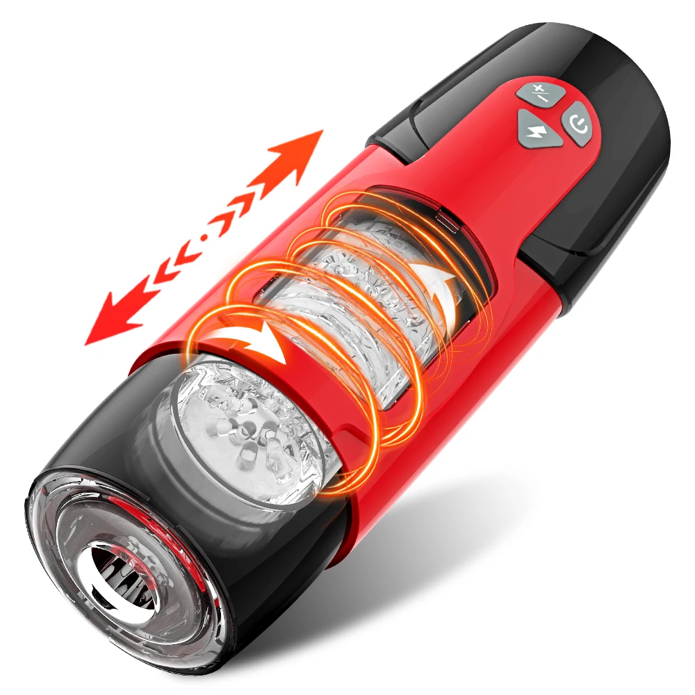 Automatic Masturbator Cup For Men Telescopic Rotation Device_voghion.com