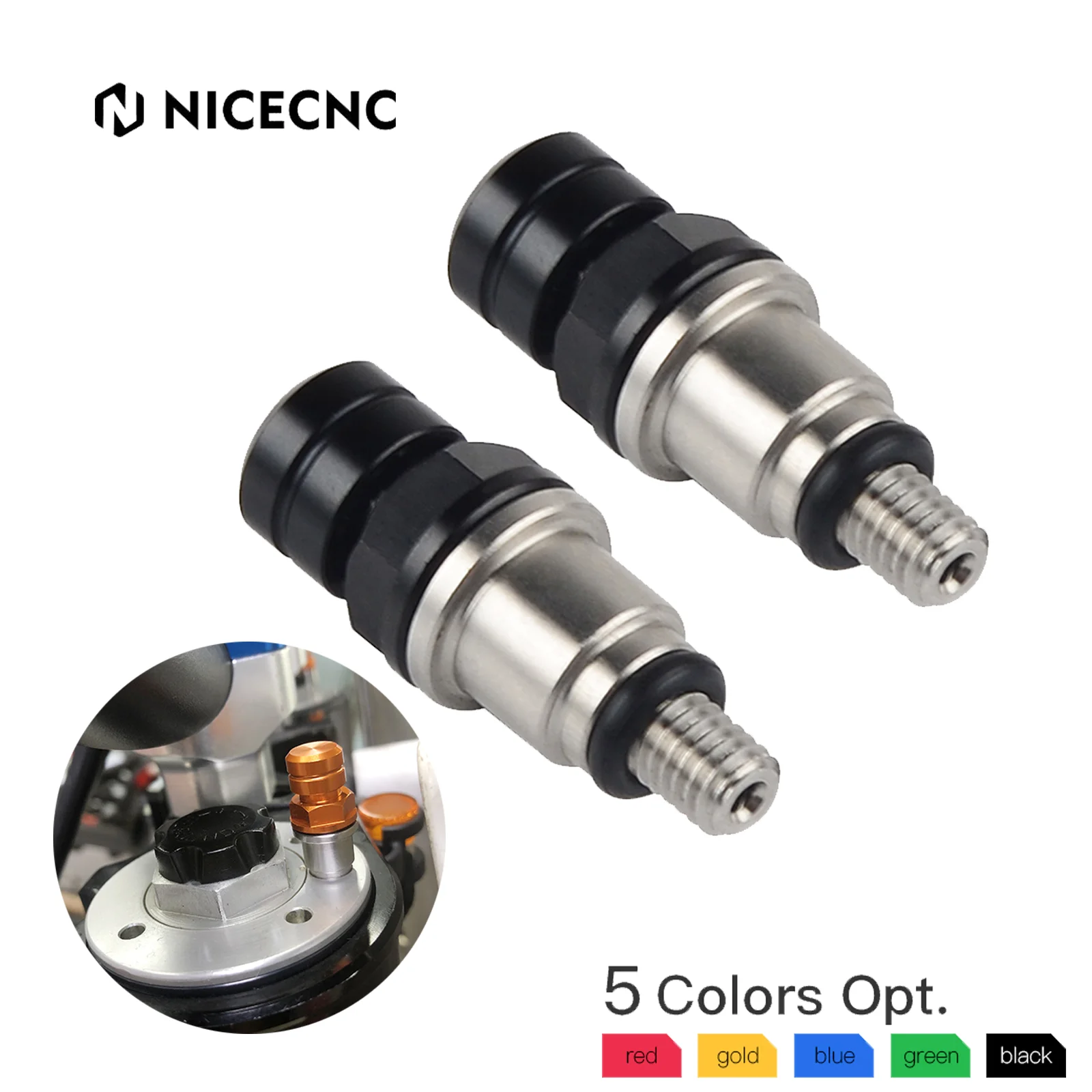 

For GasGas EC250 EC300 XC250 XC300 Enduro GP250 GP300 2018-2020 For Honda Yamaha Motorcycle M5 Fork Air Bleeders Valve Screw