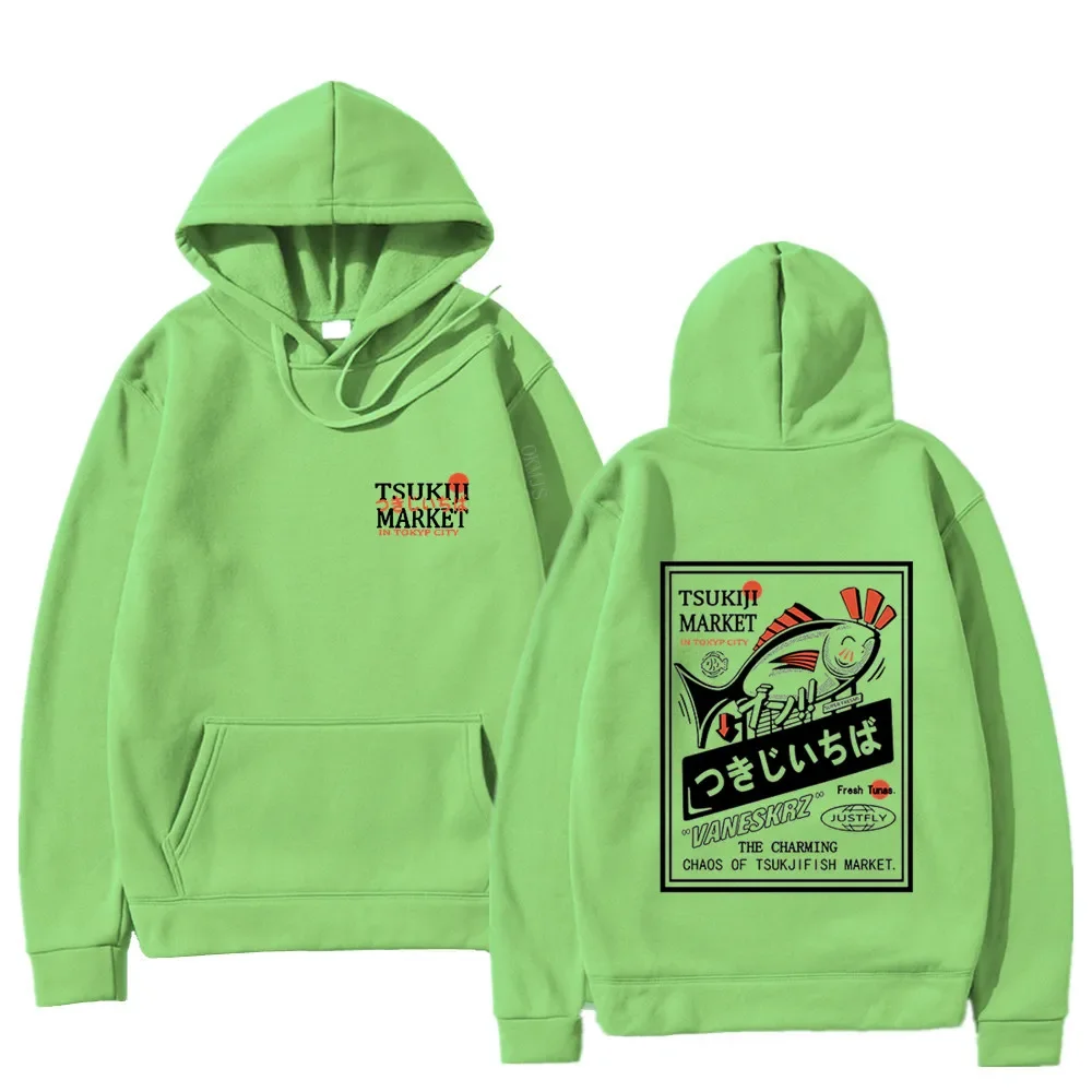 Description Picture 5 of itemHigh Quality Men Hoodies Sweatshirts Japanese Kanji Puffer Fish Print Hoodie Men's Fall Winter Streetwear Oversized Men Clothing