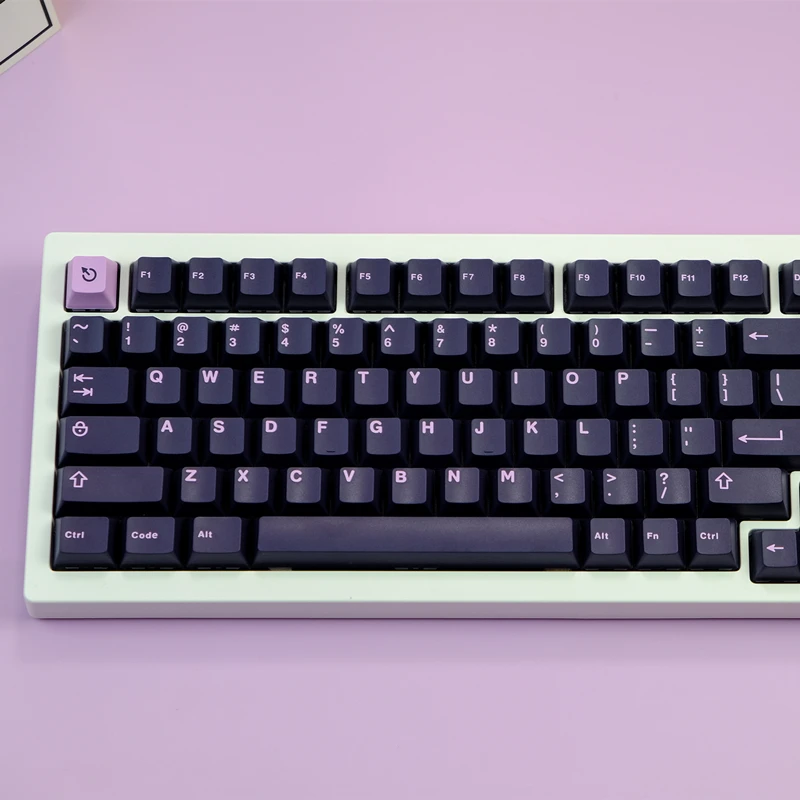 Chaves Conjunto Aifei Ícone Gmk Ametista Keycaps Abs Duplo Tiro Tampas Chave Cherry Perfil Keycap para 61 64 68 84 87 96 980 104 253 - Imagem 2