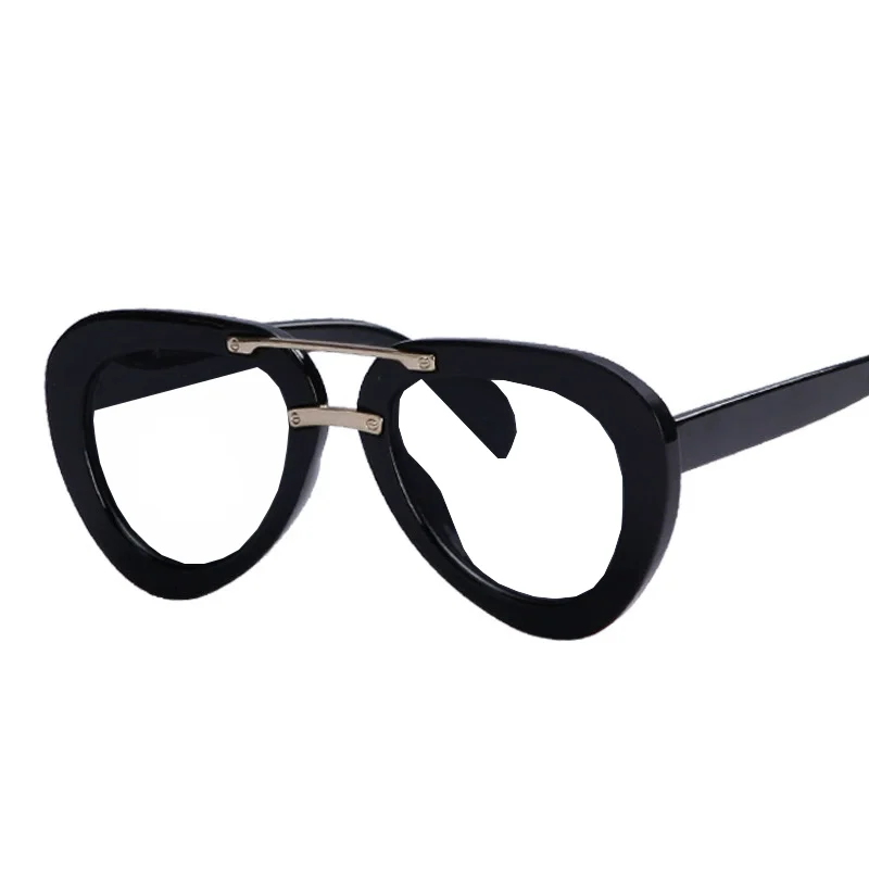 Freizeit Große Pilot Anti Blau Licht Lesebrille Männer Frauen Fertig Brillen Klare Linse Optische Gläser Leser – Detail 3